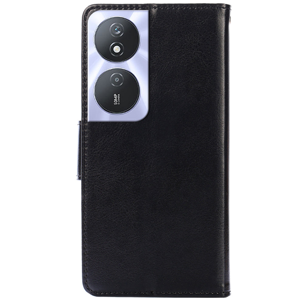 For Honor Play 50 Plus 5G / Play 8T 5G / X7b 4G / 90 Smart Phone Case Leather Cover Wallet Card Slots - Black For Honor Play 50 Plus 5G / Play 8T 5G / X7b 4G / 90 Smart Phone Case Leather Cover Wallet Card Slots - Black